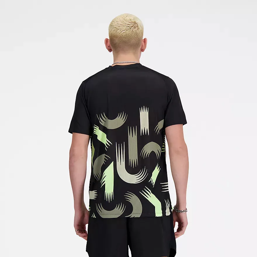 New Balance Men's London Edition Printed NB Athletics Run T-Shirt