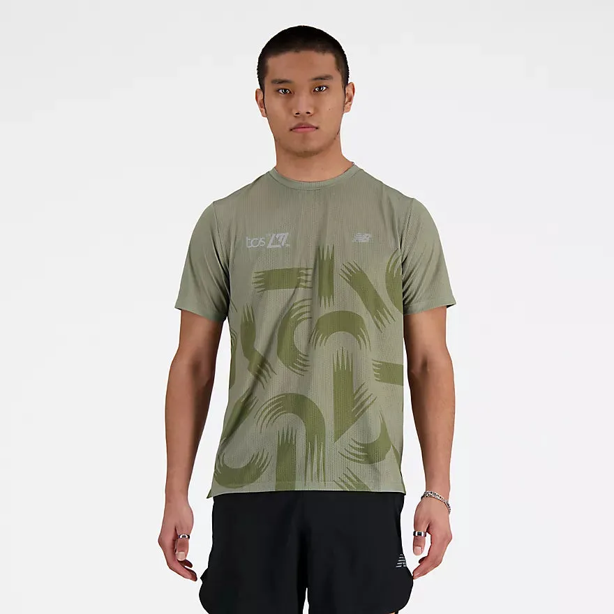 New Balance Men's London Edition Printed NB Athletics Run T-Shirt