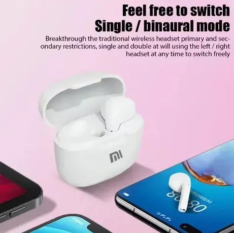 NEW XIAOMI Mini Bluetooth 5.3 Earphones TWS Touch Control Wireless Headphones Sports Waterproof Gaming Headset, White
