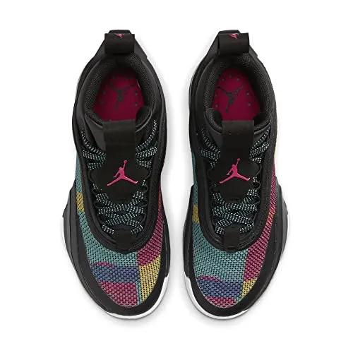Nike Boy's Jordan AJ XXXVI Basketball Shoes 004, Black/Rush Pink/Washed Teal, 5 Big Kid US