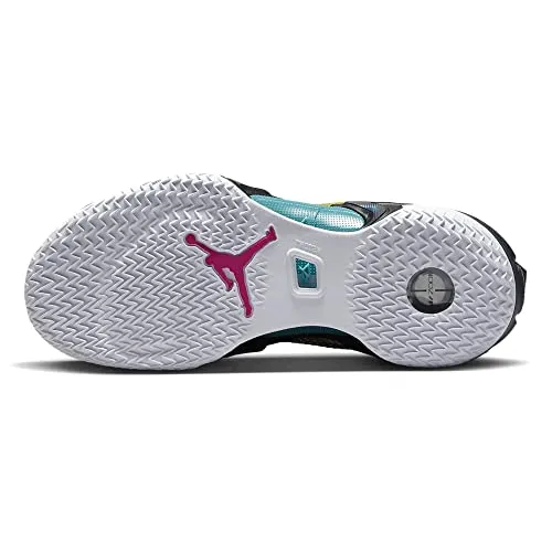 Nike Boy's Jordan AJ XXXVI Basketball Shoes 004, Black/Rush Pink/Washed Teal, 5 Big Kid US