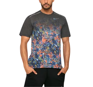 Nike Floral Breathe Miler 1.0 T-Shirt - Grey/Floral Print