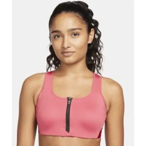 Nike Size L DRI-FIT Shape High-Support Padded Zip-Front Sports Bra