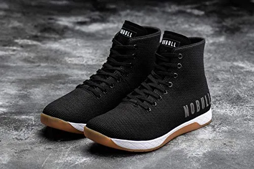 NOBULL Men's High-Top Black White Gum Trainer 13 US