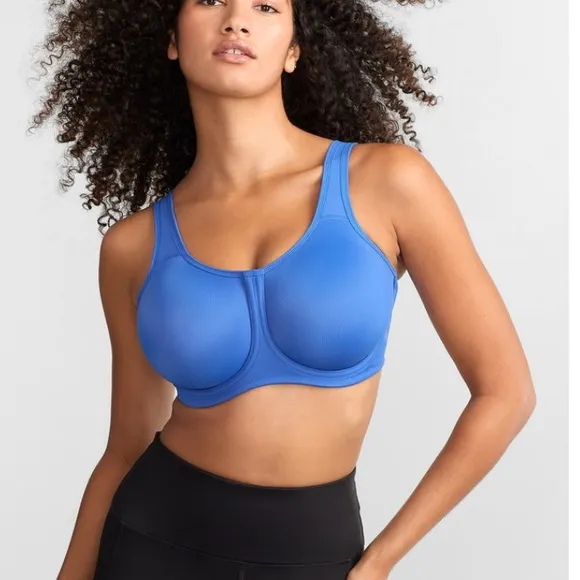 NWT WACOAL Simone Underwire Sports Bra Maximum Support Pastel Pink 36C Lavender