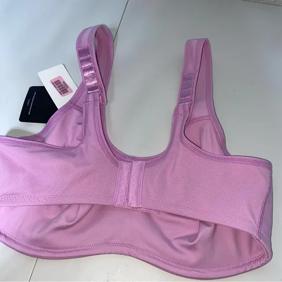 NWT WACOAL Simone Underwire Sports Bra Maximum Support Pastel Pink 36C Lavender