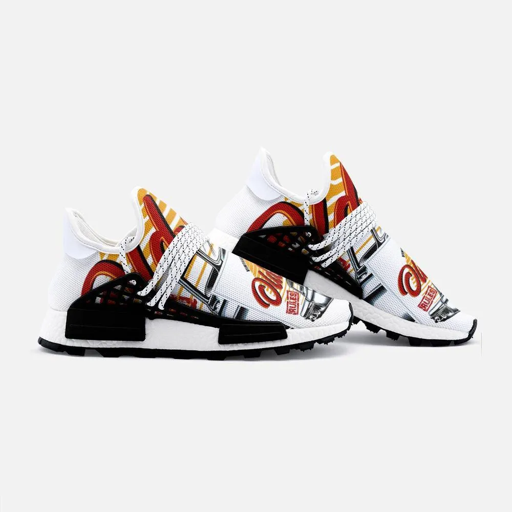 Old steel rules car Unisex Lightweight Custom shoes