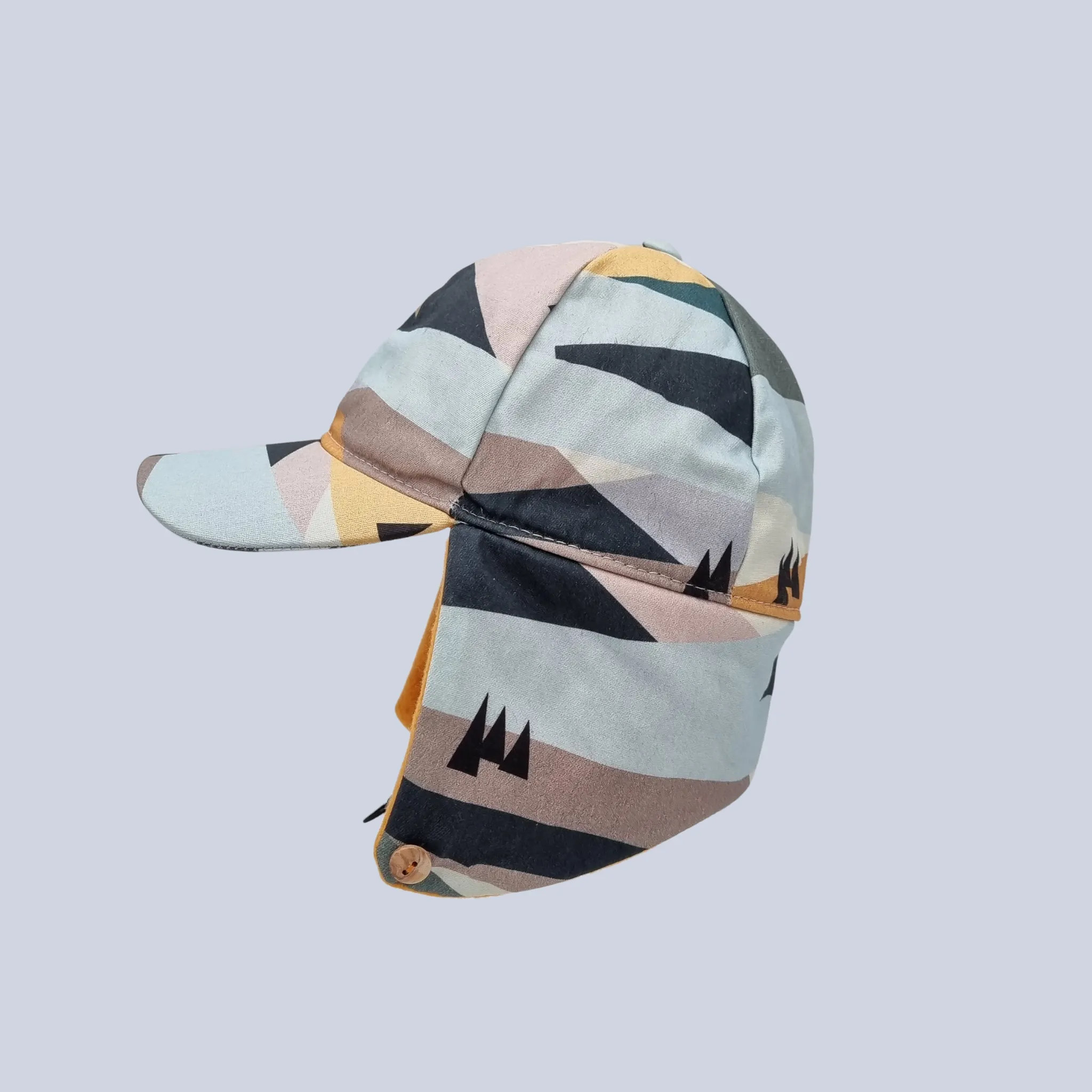 Organic Waterproof Earflap Baseball Hat Highland