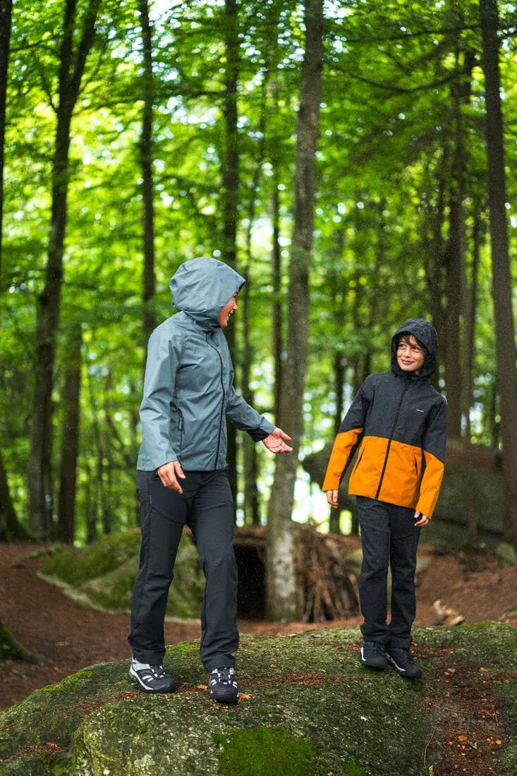 Pantalon de randonnée softshell - mh550 noir - enfant 7-15 ans