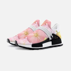 Pink and yellow flower Unisex Lightweight Custom shoes