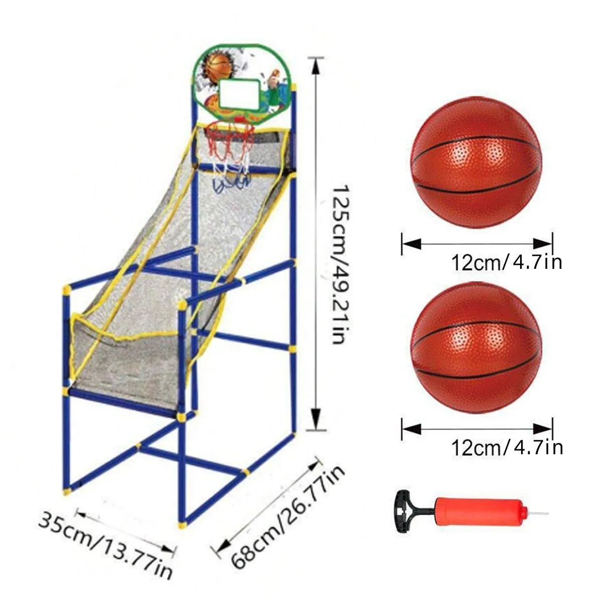 Portable Indoor Basketball Hoop Removable Shooting Machine Sports Toys for Kids