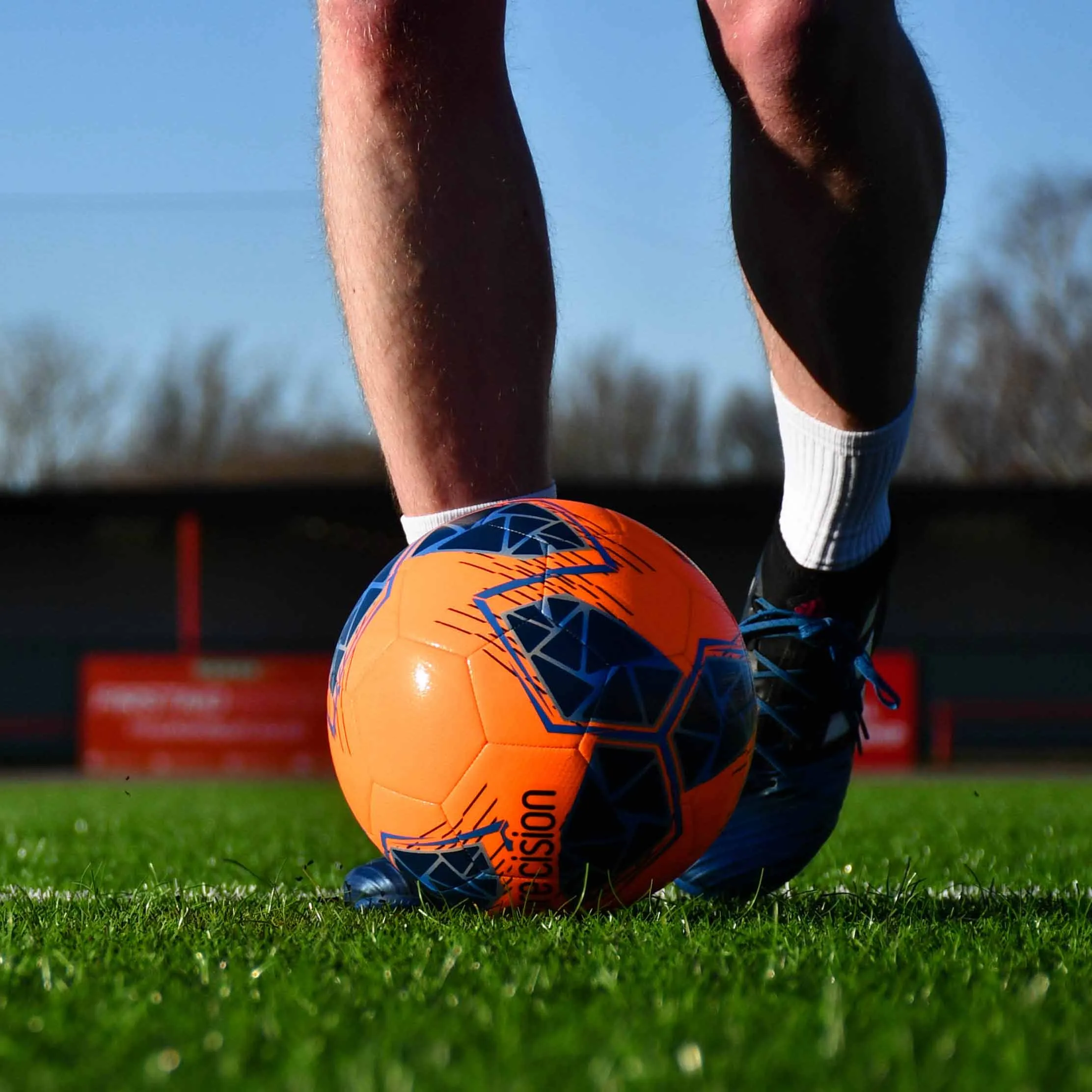 Precision Fusion FIFA Basic Training Football (Orange / Blue) | Size 5