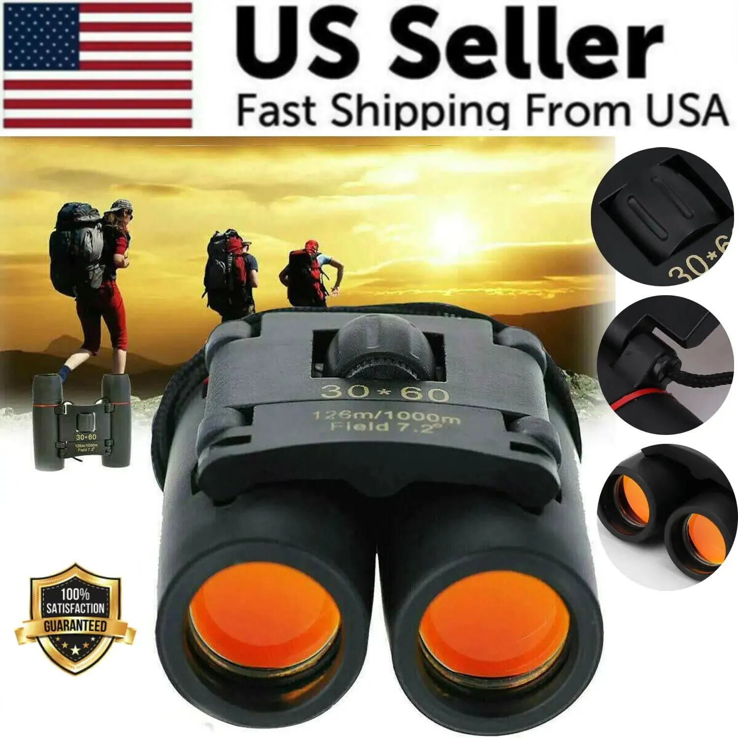 Premium 10x42 Waterproof Binoculars for Bird Watching, Hiking, and Outdoor Adventures
