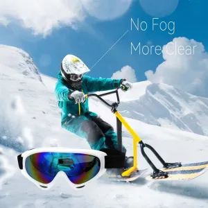 Premium Polarized Ski Goggles for Men & Women – Large Frame, Windproof, Snowproof, UV Protection, Anti-Fog, Snowboard Outdoor Goggles for Winter Sports