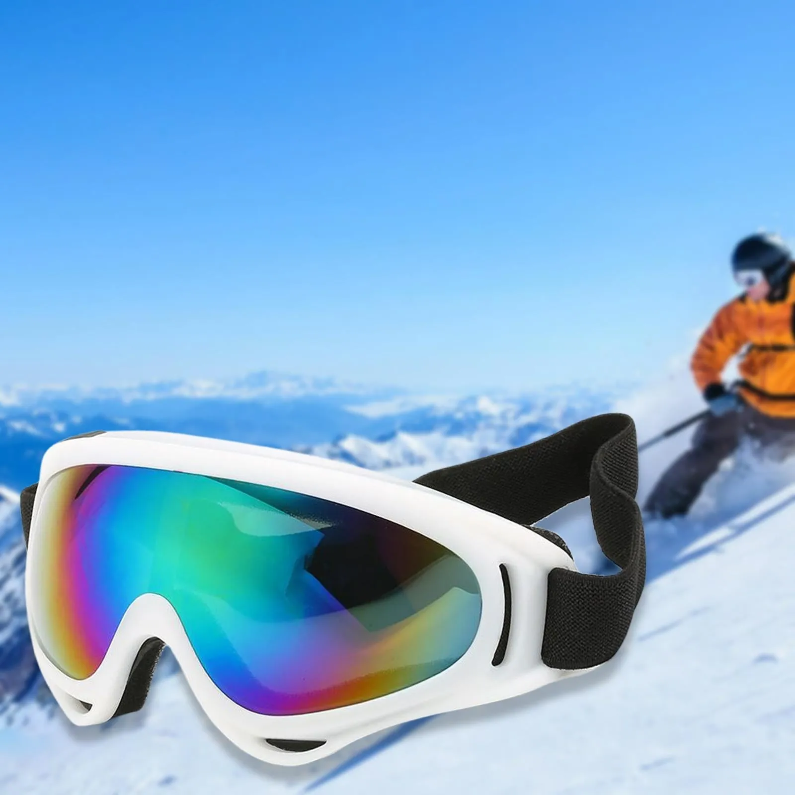 Premium Polarized Ski Goggles for Men & Women – Large Frame, Windproof, Snowproof, UV Protection, Anti-Fog, Snowboard Outdoor Goggles for Winter Sports