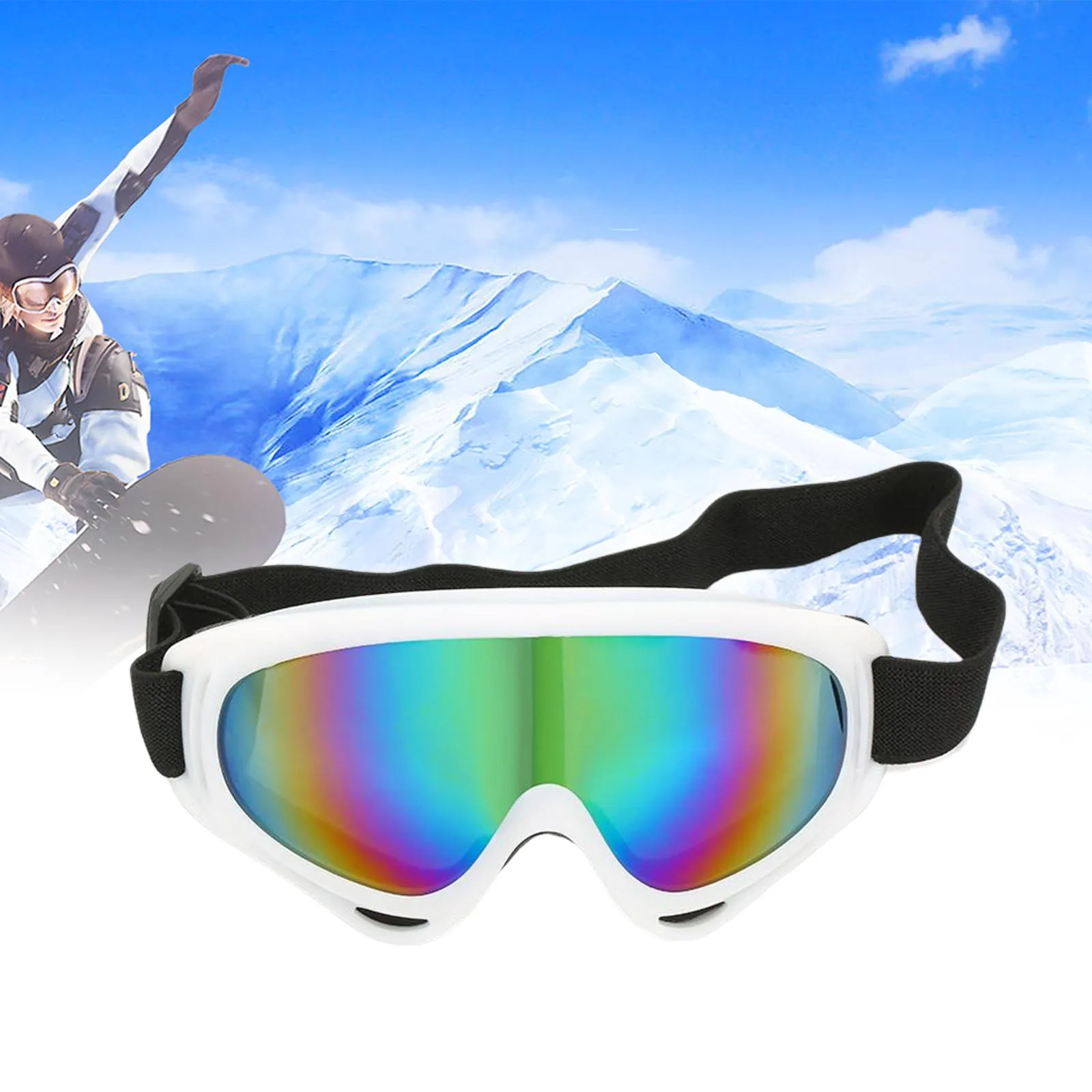 Premium Polarized Ski Goggles for Men & Women – Large Frame, Windproof, Snowproof, UV Protection, Anti-Fog, Snowboard Outdoor Goggles for Winter Sports
