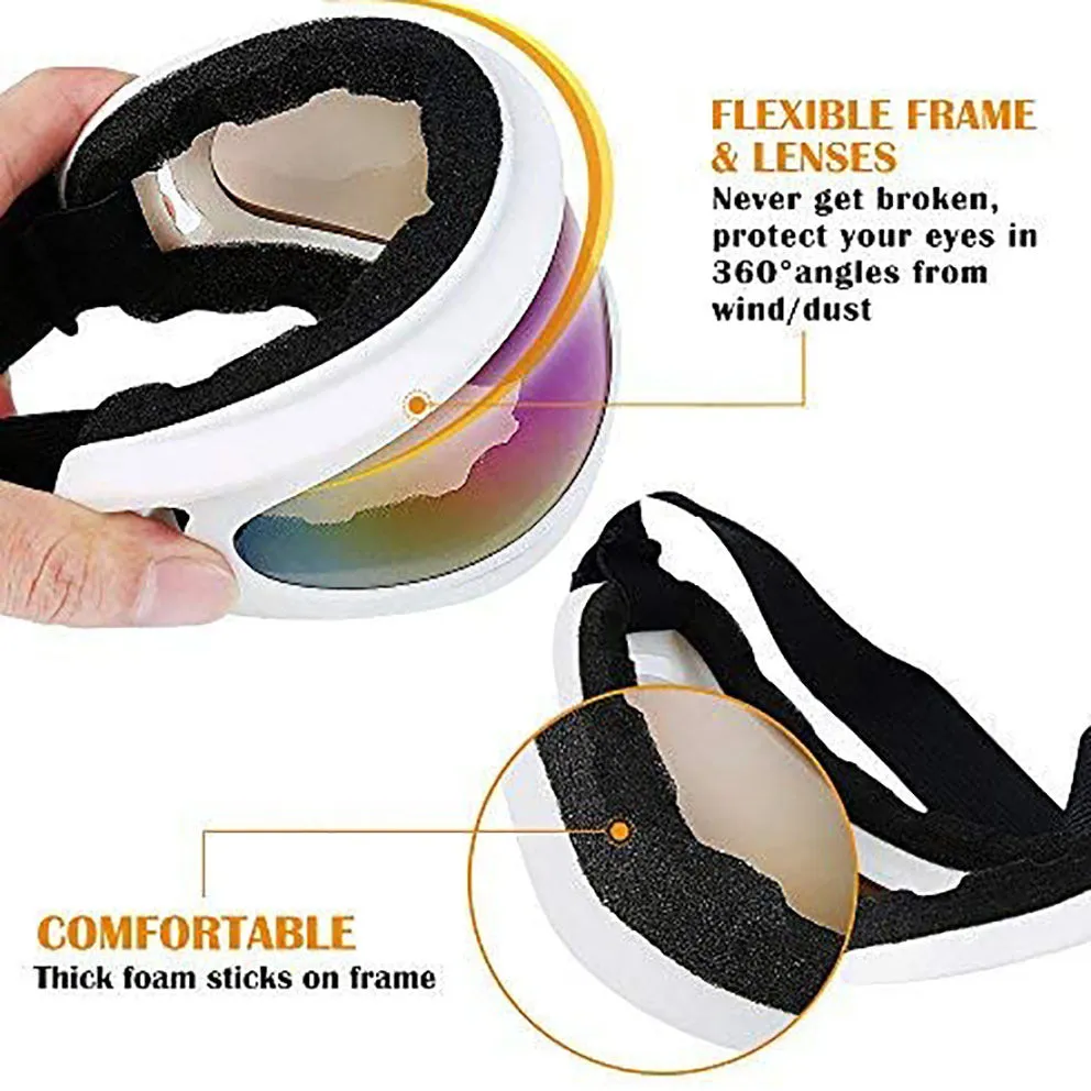 Premium Polarized Ski Goggles for Men & Women – Large Frame, Windproof, Snowproof, UV Protection, Anti-Fog, Snowboard Outdoor Goggles for Winter Sports