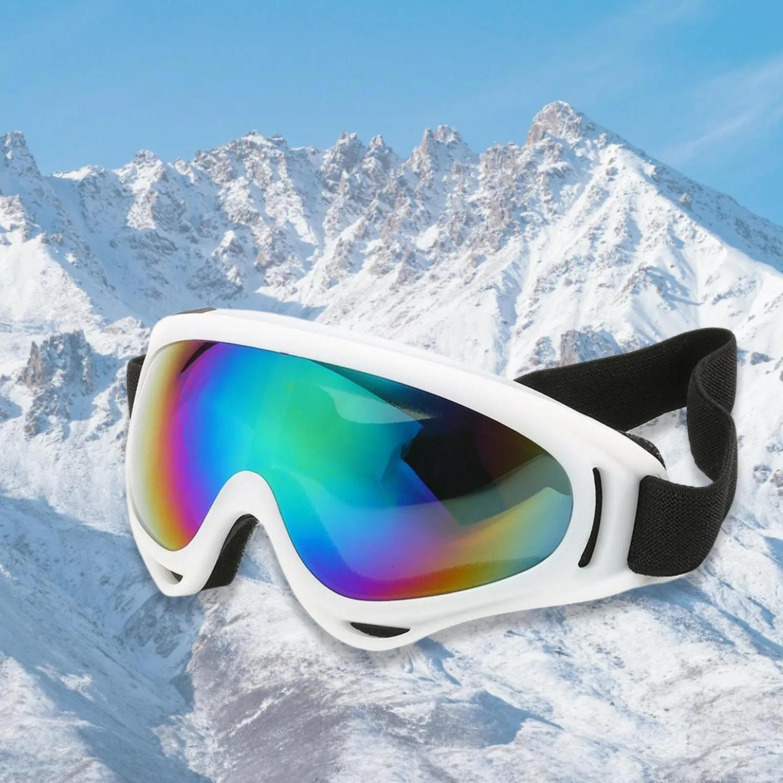 Premium Polarized Ski Goggles for Men & Women – Large Frame, Windproof, Snowproof, UV Protection, Anti-Fog, Snowboard Outdoor Goggles for Winter Sports