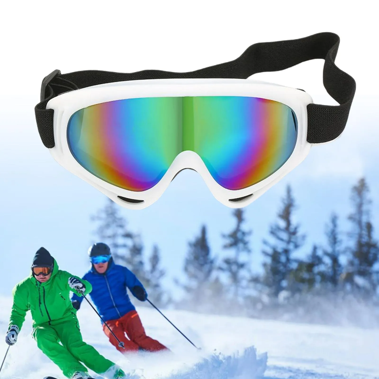 Premium Polarized Ski Goggles for Men & Women – Large Frame, Windproof, Snowproof, UV Protection, Anti-Fog, Snowboard Outdoor Goggles for Winter Sports