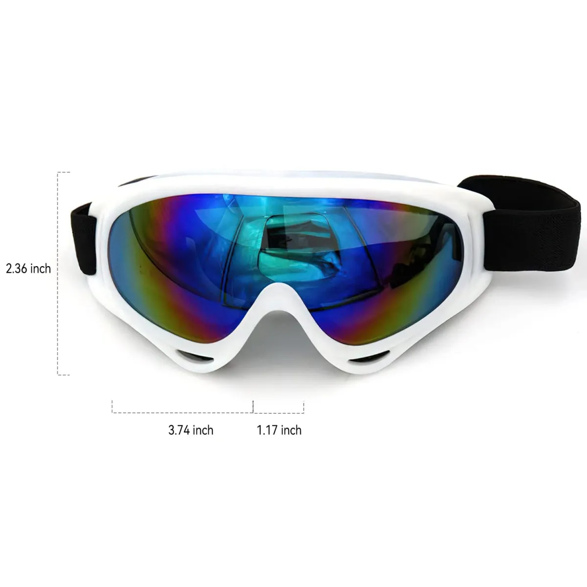 Premium Polarized Ski Goggles for Men & Women – Large Frame, Windproof, Snowproof, UV Protection, Anti-Fog, Snowboard Outdoor Goggles for Winter Sports