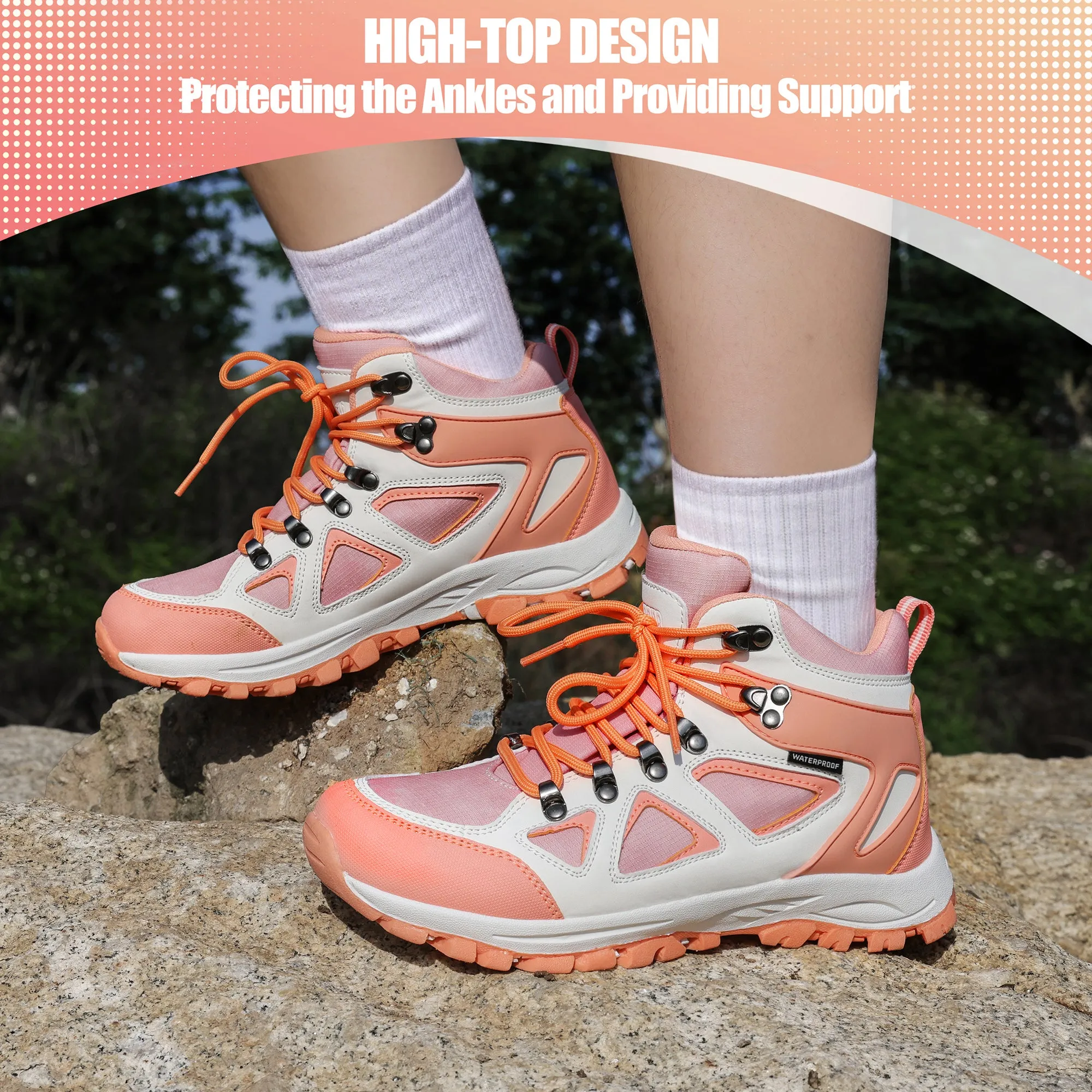 R CORD Kids Hiking Boots Girls Hiking Boots