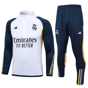 Real Madrid Zipper Sweat Kit(Top Pants) White 2023/24