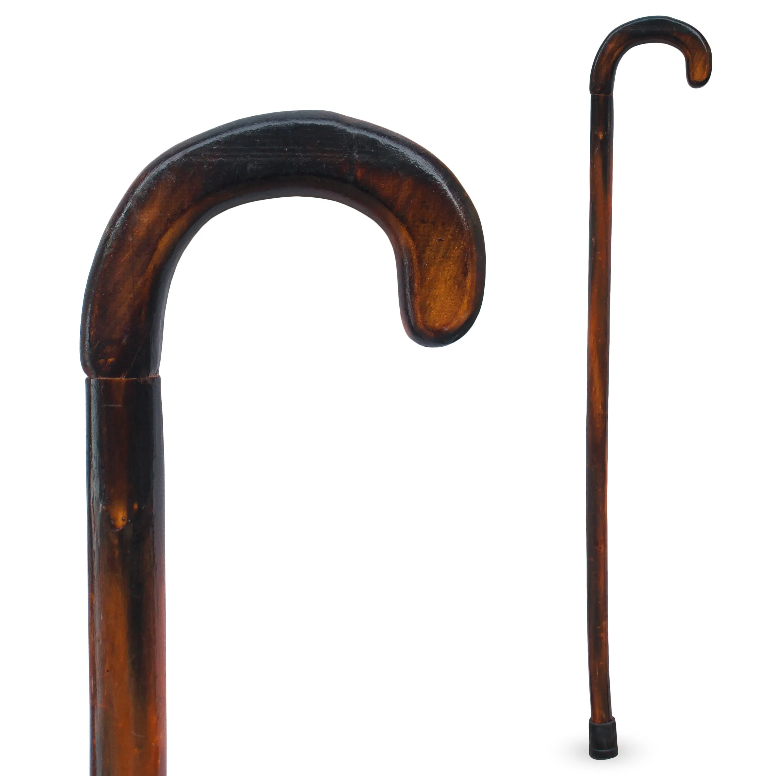 RMS -  36" Natural Wood Walking Stick Round Handle