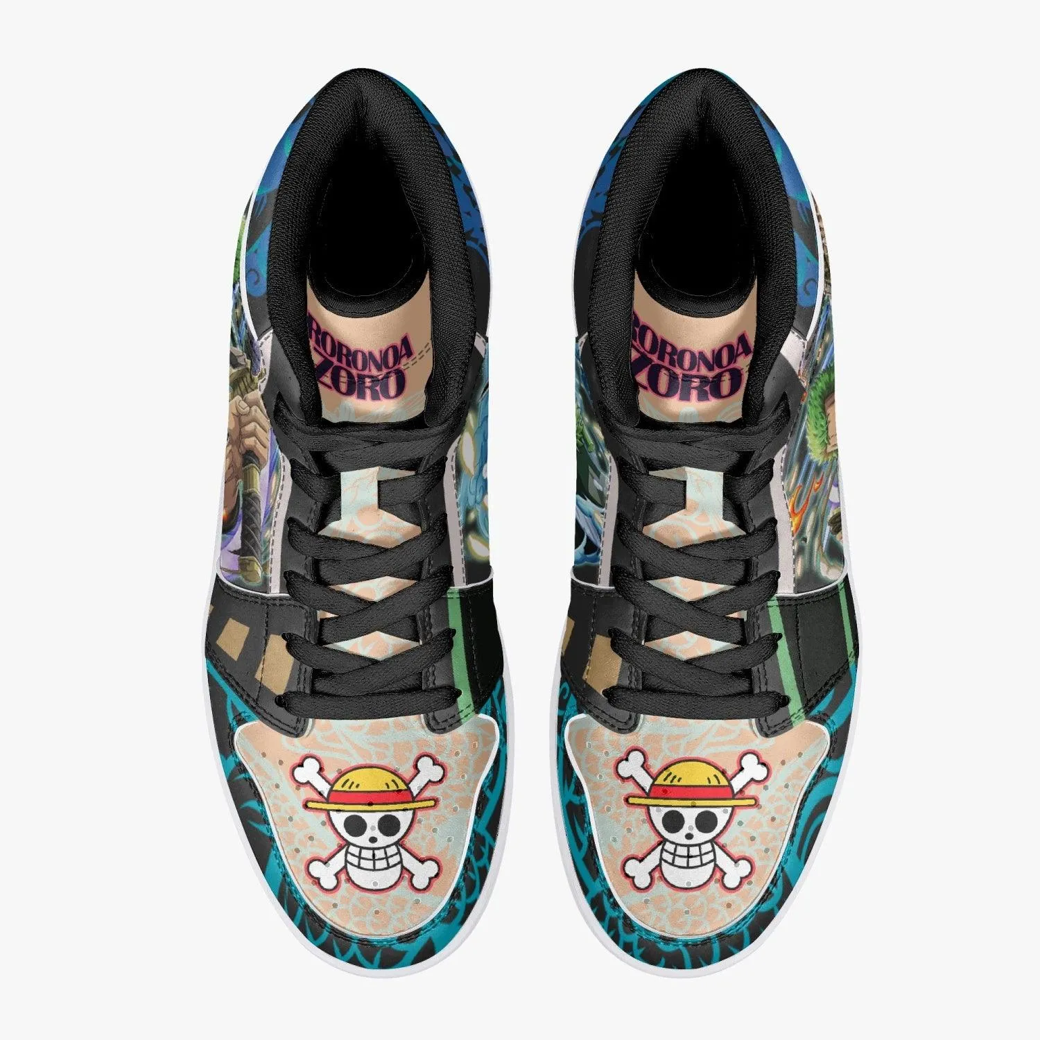 Roronoa Zoro Wano One Piece Mid 1 Basketball Shoes