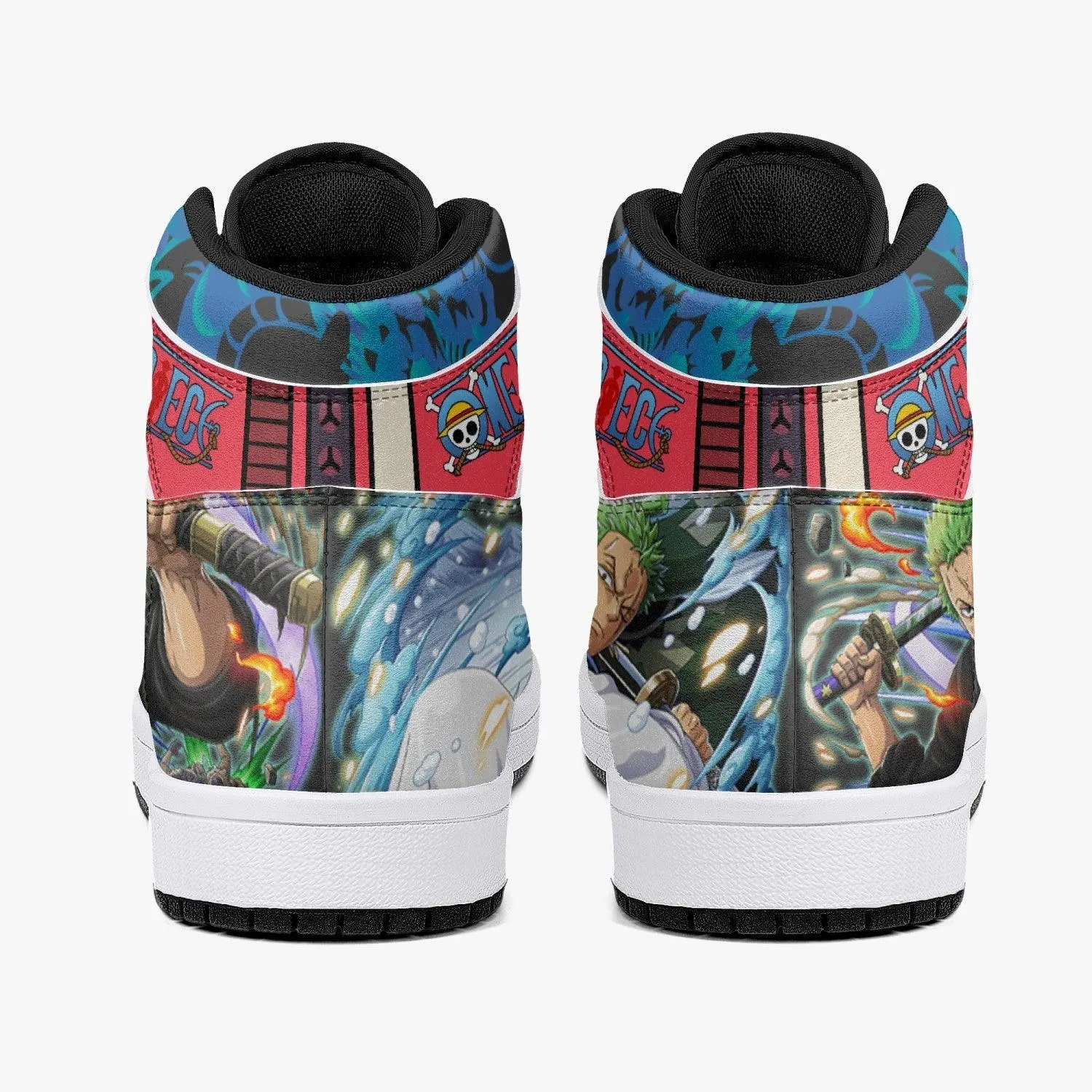Roronoa Zoro Wano One Piece Mid 1 Basketball Shoes