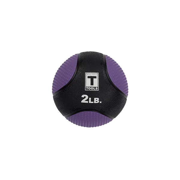 Rubber Medicine Ball - 2 Lb Purple