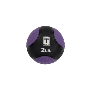 Rubber Medicine Ball - 2 Lb Purple