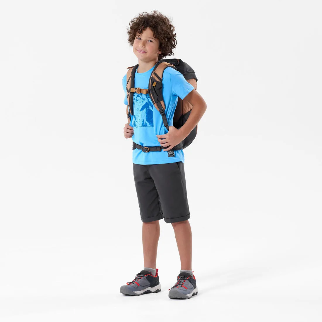 Sac à dos de randonnée enfant 7-15 ans 18L - MH500 marron