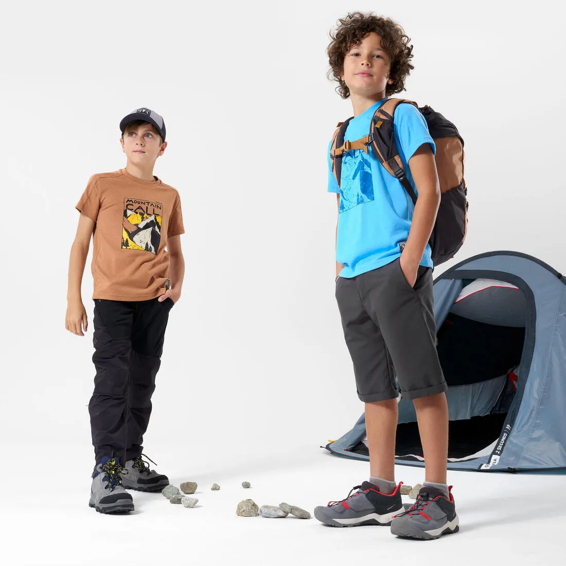 Sac à dos de randonnée enfant 7-15 ans 18L - MH500 marron