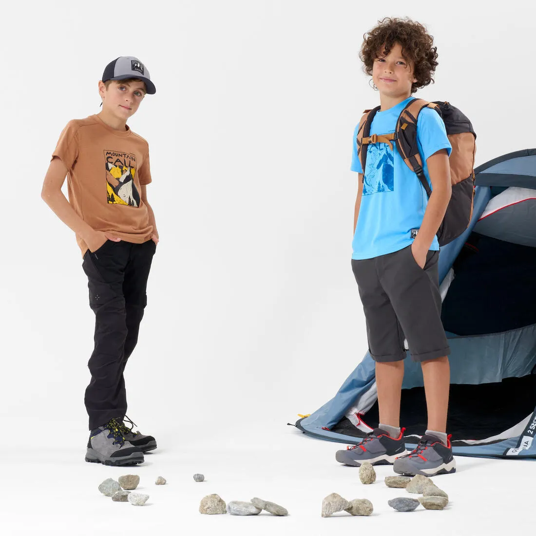 Sac à dos de randonnée enfant 7-15 ans 18L - MH500 marron
