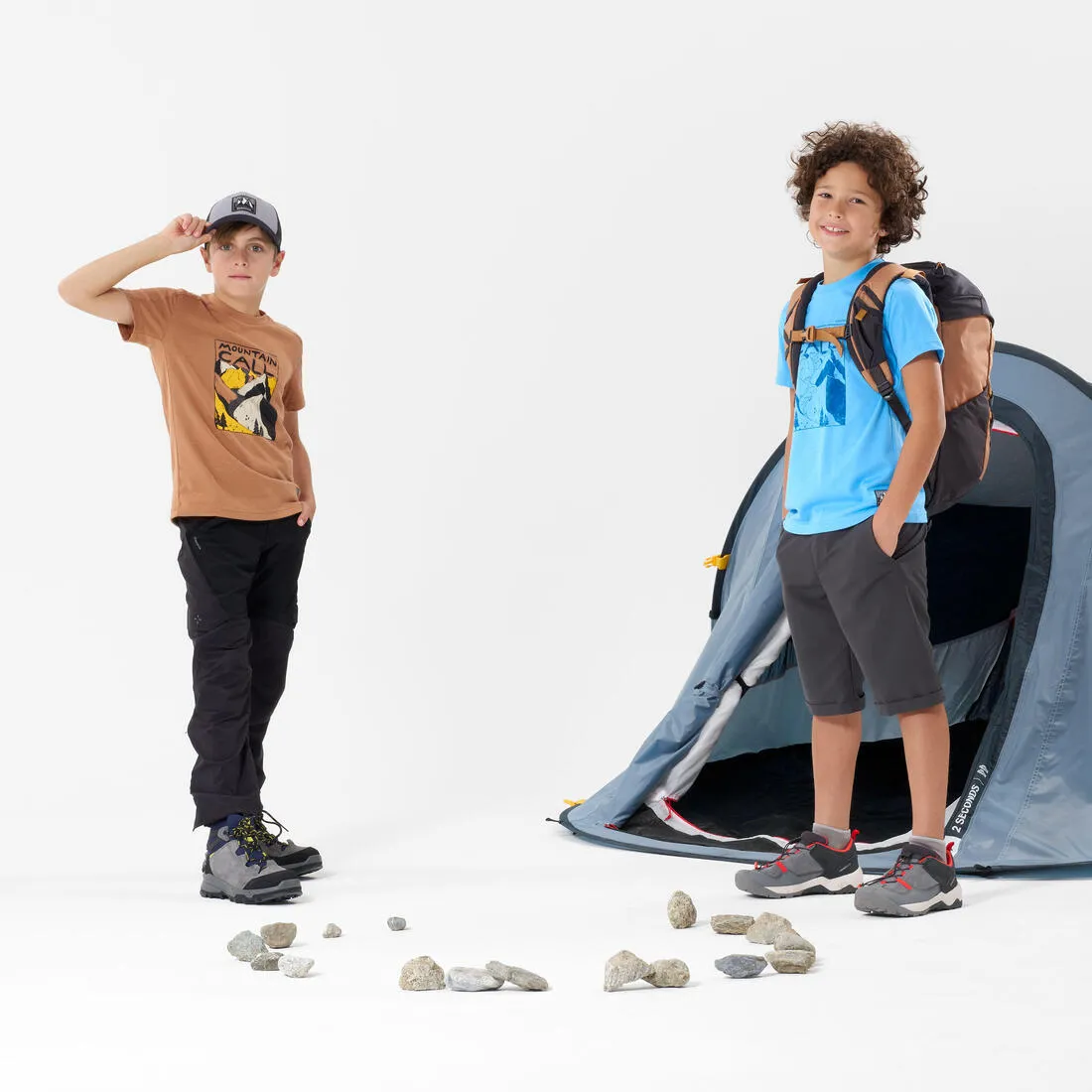 Sac à dos de randonnée enfant 7-15 ans 18L - MH500 marron