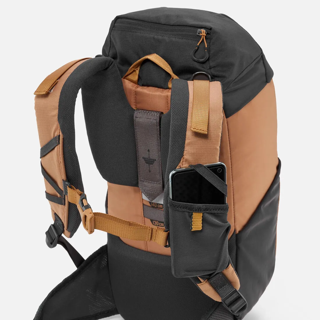 Sac à dos de randonnée enfant 7-15 ans 18L - MH500 marron