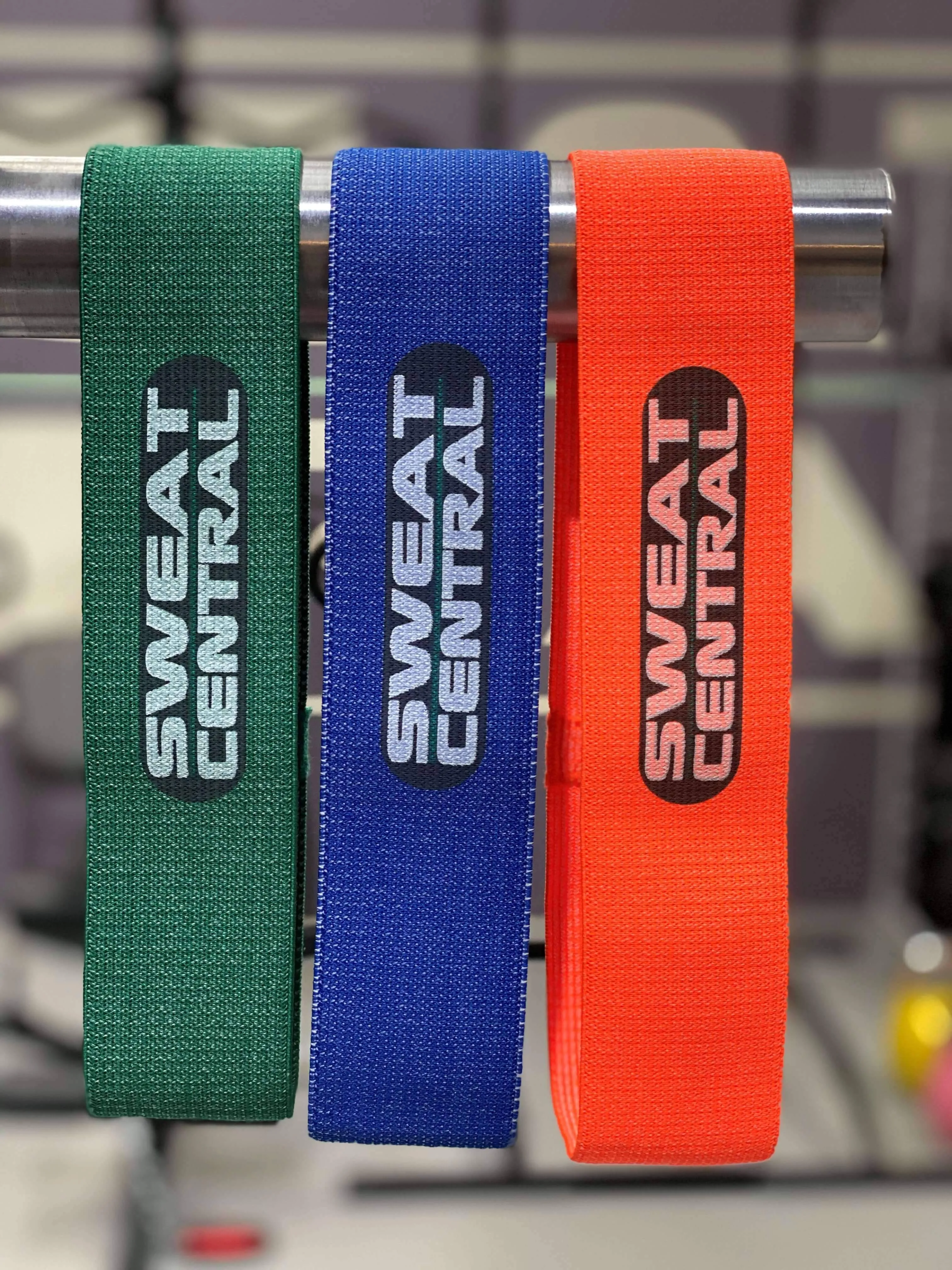 Set Of 3 Pieces Strength Training Fabric Loop Resistance Bands | Non Slip Micro Knitted Glute Booty Bands | Textile Exercise Bands
