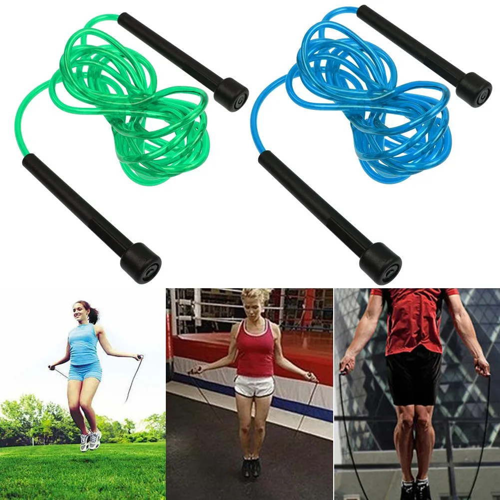 Skipping Rope Nylon Jump Speed Exercise Handle Boxing Fitness Adjustable