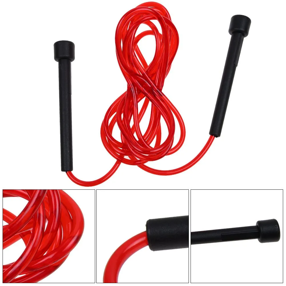 Skipping Rope Nylon Jump Speed Exercise Handle Boxing Fitness Adjustable