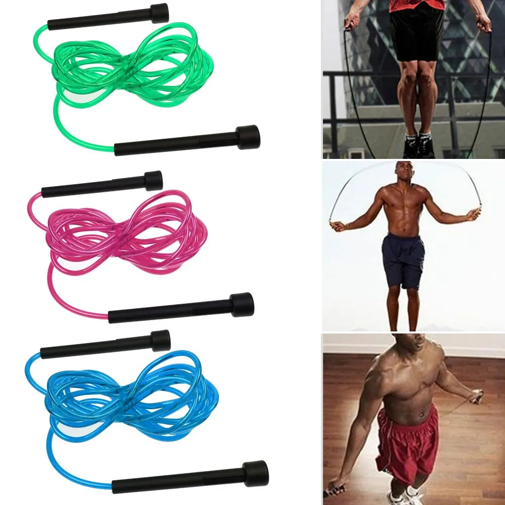 Skipping Rope Nylon Jump Speed Exercise Handle Boxing Fitness Adjustable