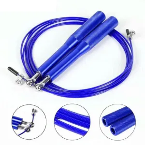 Soga Para Saltar Crossfit Fitness Aluminio - Azul