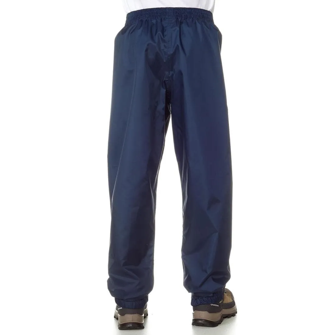 Surpantalon imperméable de randonnée enfant 7-15 ans, MH100 bleu marine