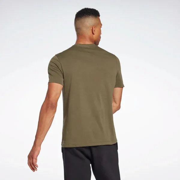 T-SHIRT REEBOK  MAGLIA UOMO CROSSFIT WOD TRAINING VERDE CAMO