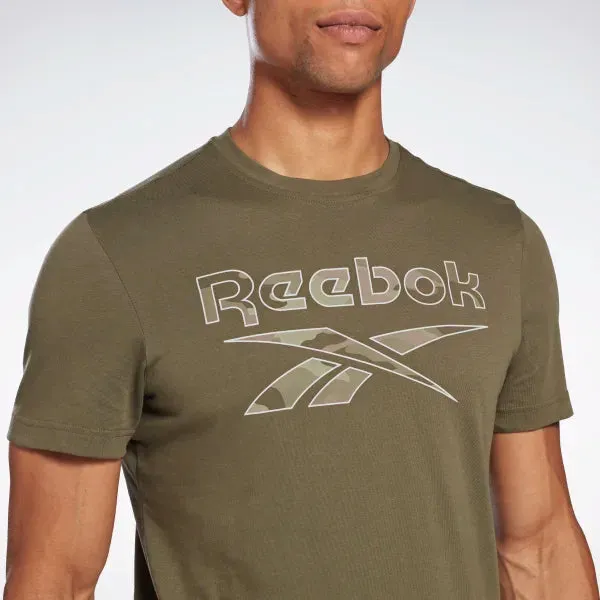 T-SHIRT REEBOK  MAGLIA UOMO CROSSFIT WOD TRAINING VERDE CAMO