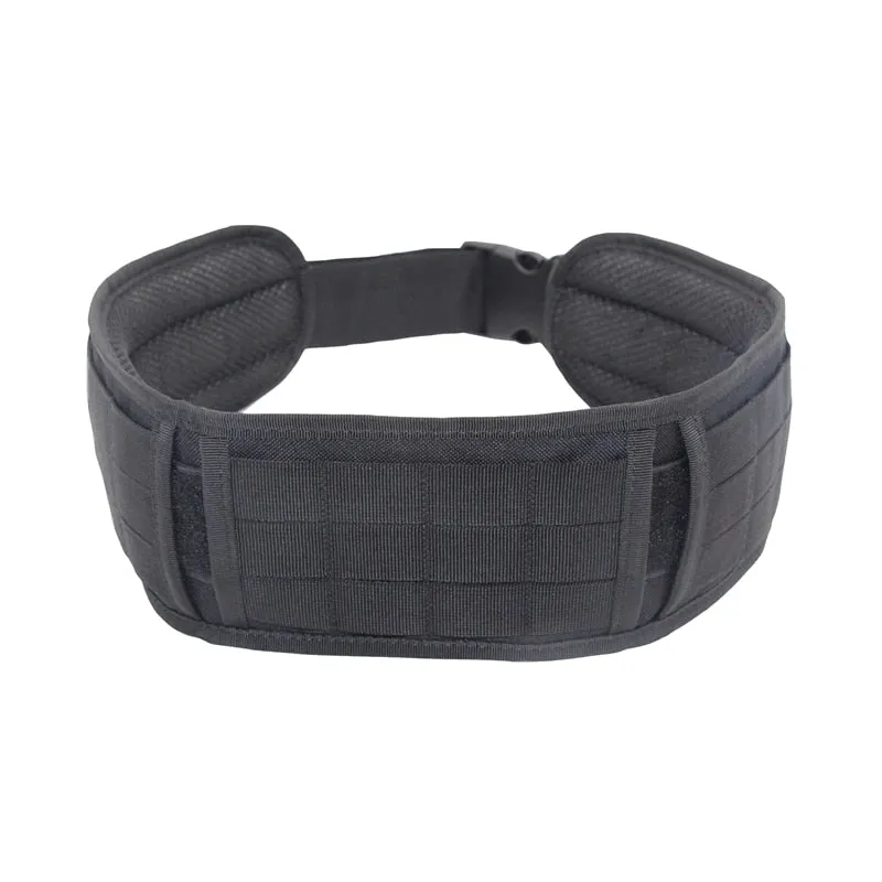 Tactical Belt Adjustable Padded Belt Military Combat Battle Hunting Cummerbunds Training Waistband Support For Molle System
