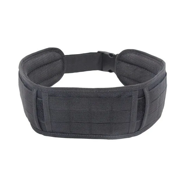Tactical Belt Adjustable Padded Belt Military Combat Battle Hunting Cummerbunds Training Waistband Support For Molle System
