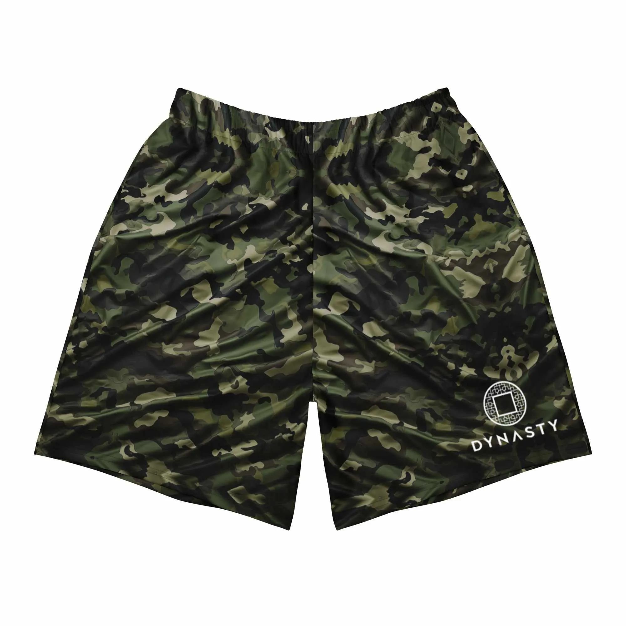 Tactical Camouflage Active Training Workout Shorts (Green Woodland)