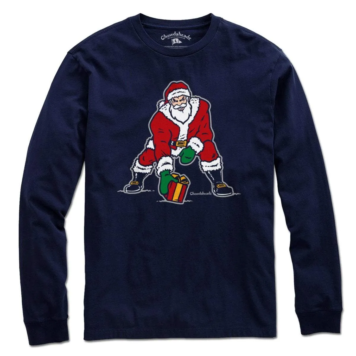 Three Point Stance Santa T-Shirt