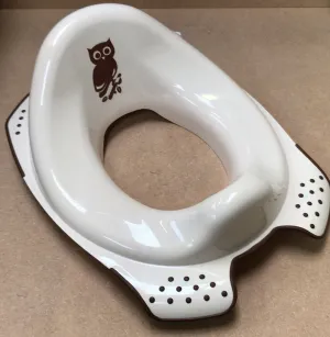 Toilet Training Seat Potty Toddler Boy Girl Trainer Safe Anti-Slip Owls Cream