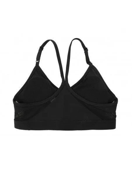 TOP NIKE INDY BRA SPALLINA STRETTA DONNA NERO e BIANCO TRAINING CROSSFIT